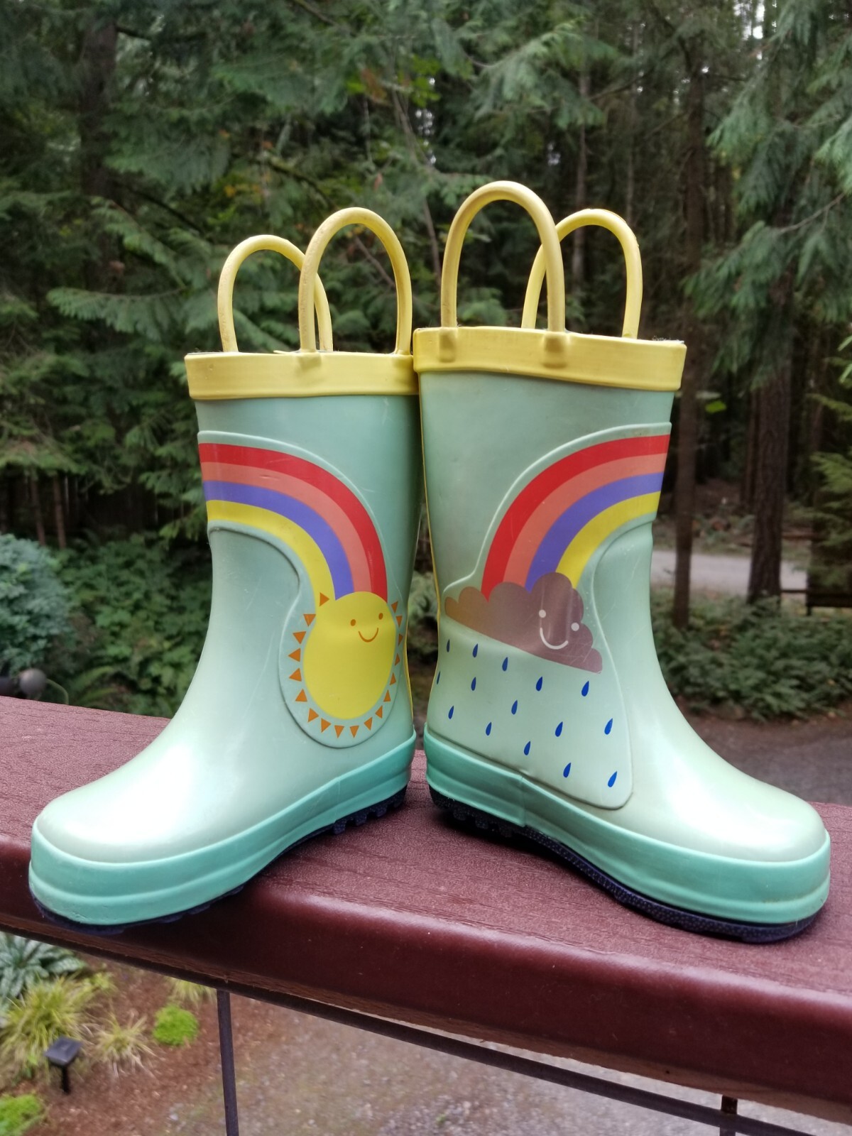 Target Rubber Rainboots Rainbow Sun 
