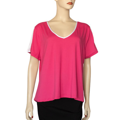 Eye Candy V-Neck Colorblock Top New Juniors Plus Size 3X 