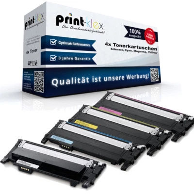 PRINT-KLEX GMBH & CO.KG 4x Rigenerato Cartucce Toner Per Samsung Xpress C 410 W 460 Fw Pacco Risparmio