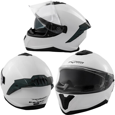 Motorrad Integralhelm Motorrad Roller Innen Sonnenblende Touring weiß
