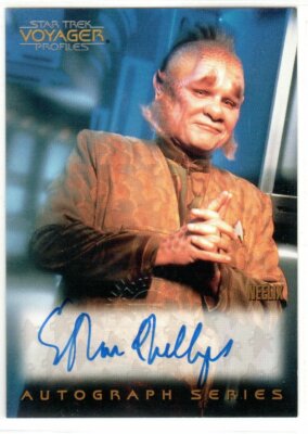 STAR TREK 1998 SKYBOX VOYAGER PROFILES A9 ETHAN PHILLIPS AS NEELIX AUTOGRAPH