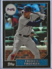 2022 Topps Chrome Ben Baller 87BC11 Freddie Freeman 1987 Parallel Dodgers
