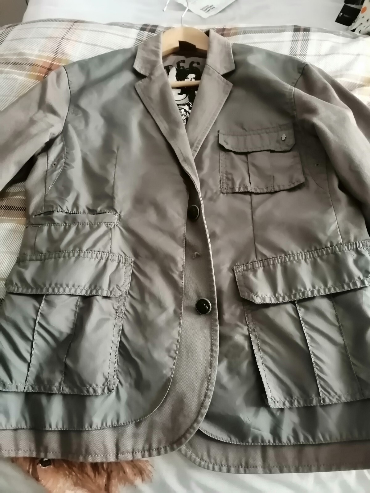 grey mens jacket eBay