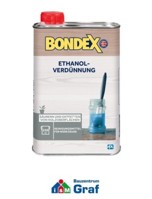BONDEX Ethanol-Verdünnung, Säubern und Entfetten Holzoberflächen  0,25 L #873481