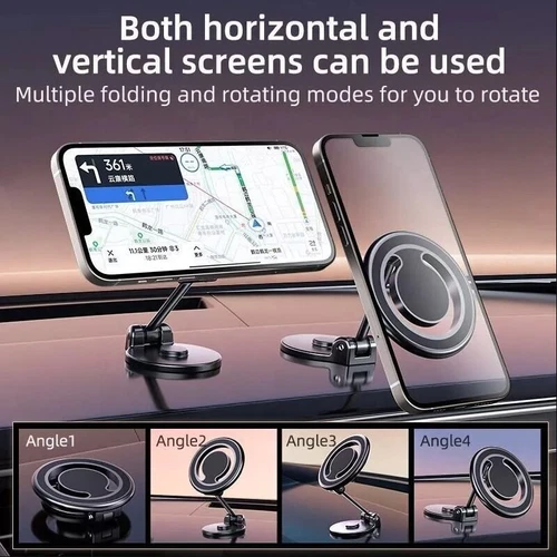 Electric Rotatable Car Suction Phone Mount 360° Rotating Magnetic Phone Holder - Picture 9 of 9