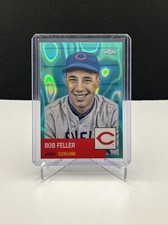 2022 Topps Chrome AQUA REFRACTOR SP BOB FELLER /299 - Cleveland Indians LEGEND