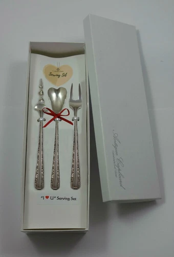 Candlelight by Towle Sterling Silver "I Love You" Serving Set 3pc Custom Made