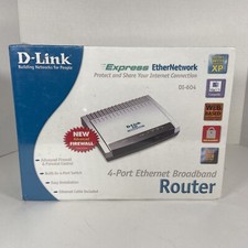 Di-604 D-Link Express Ether Network 4-port Ethernet Broadband Router Brand New