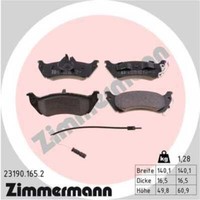 Zimmermann BremsbeläGe Bremsbelegsatz Hinten FüR Mercedes-Benz M-Klasse