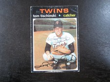 1971 Topps # 724 Tom Tischinski Autograph Signed Card (M) Minnesota Twins