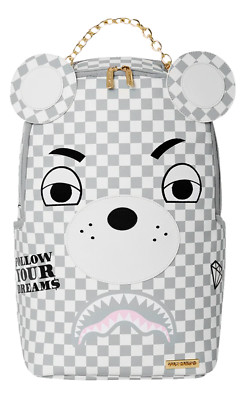 SPRAYGROUND HAUTE BEAR BACKPACK - Rose Sharks in Paris Bear Bag -Limited Edition