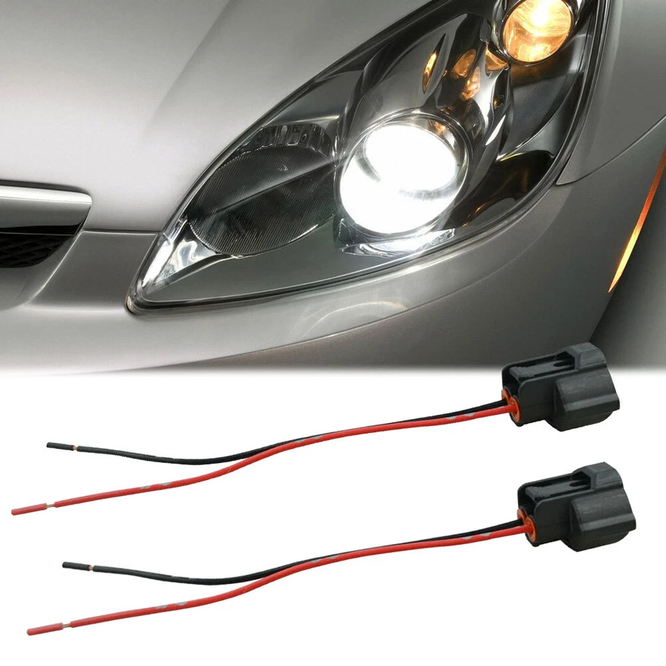 2Pcs H8 H11 Female Connector Adapter Harness Wiring  Socket Plug DRL Fog Light - Image 2 of 4