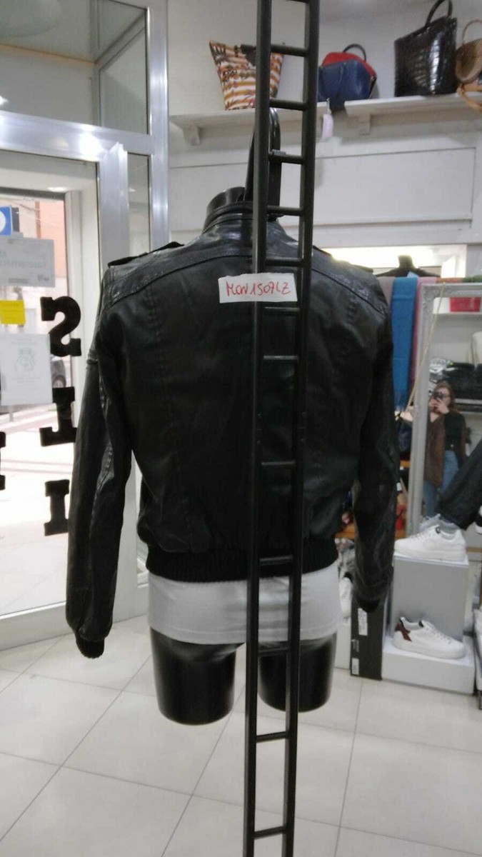 GIUBBOTTO SONNY BONO Donna Woman Pelle/Poliestere Nero