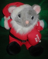 SANTA MOUSE VINTAGE JC PENNEY PLUSH SOLD AS IS