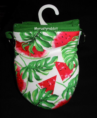 Tropical Watermelon Kitchen Mini Oven Mitts Set of 2 - Silicone ~ Wyatt Home