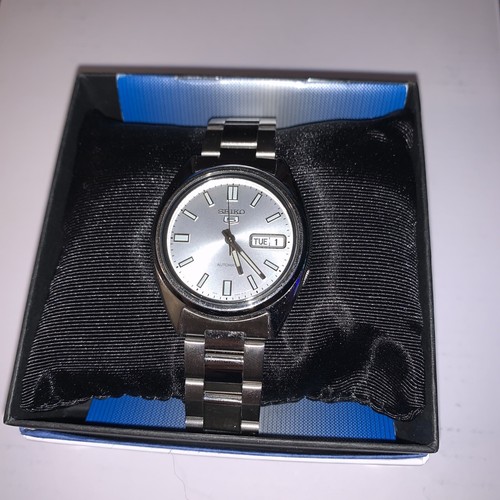 Seiko Men's SNXS73 Seiko 5 Automatic White with Custom Fitted Oyster  Bracelet | eBay