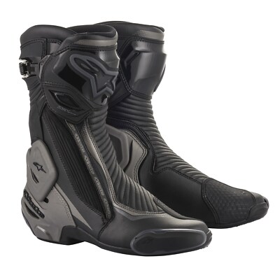 Alpinestars SMX Plus V2 Boots Schwarz Grau Gr. 44 Motorradstiefel
