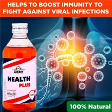 Cipzer Health Plus Syrup 500ML | Boosts Immunity, Enhances Energy & Heart Health