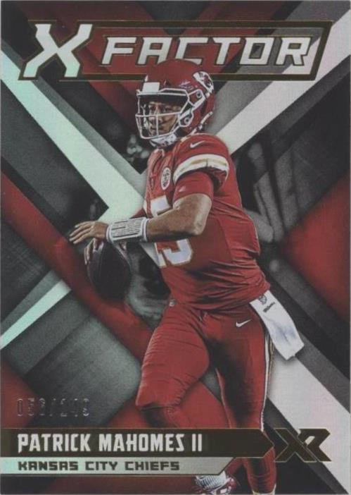 Patrick Factor 2019 Panini XR - X-Factor Patrick Mahomes II #XF-1 /149 for sale online ...