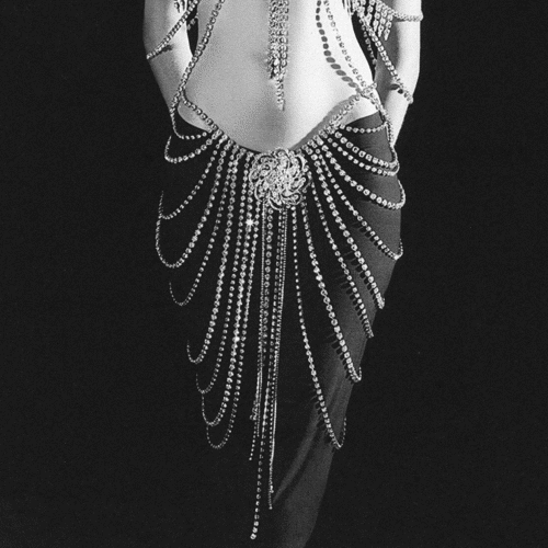Flower Tassel Skirt Fringe Rhinestone Beach Sexy Multi Layer Body Chain Jewelry - Picture 1 of 13