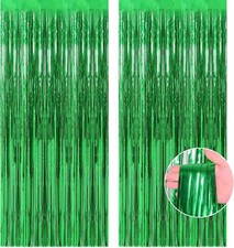 St Patricks Day Decorations - Green Party Backdrop Streamers St Patricks