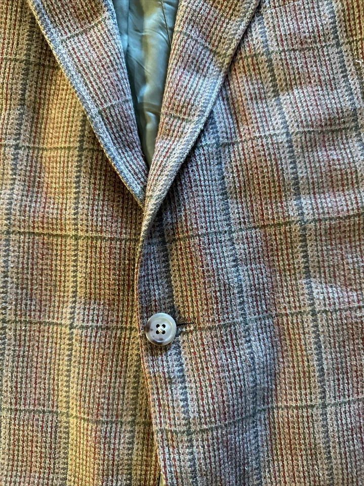 Винтажное спортивное пальто Polo Ralph Lauren Tweed 42R - Изображение 3 из 4