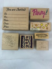 Rubber Stamps Party 1990's mixed lot of 7