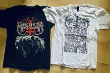 2 x Black Metal Shirt, L, Marduk, Wie Neu