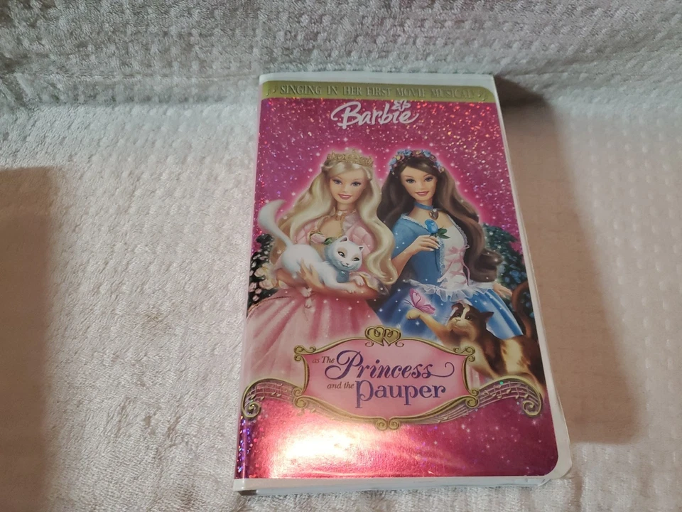 Barbie Lot Clamshell VHS Kids Movies Nutcracker Swan Lake Princess & The Pauper  Foto 2 de 4