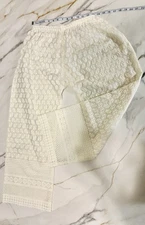 Pantalones De Lino Y Algodón Para Mujer De Cintura Elástica Holgado Pierna Ancha