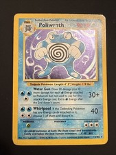 Poliwrath Base Set  13/102 Holo Unlimited Pokemon HP on eBay