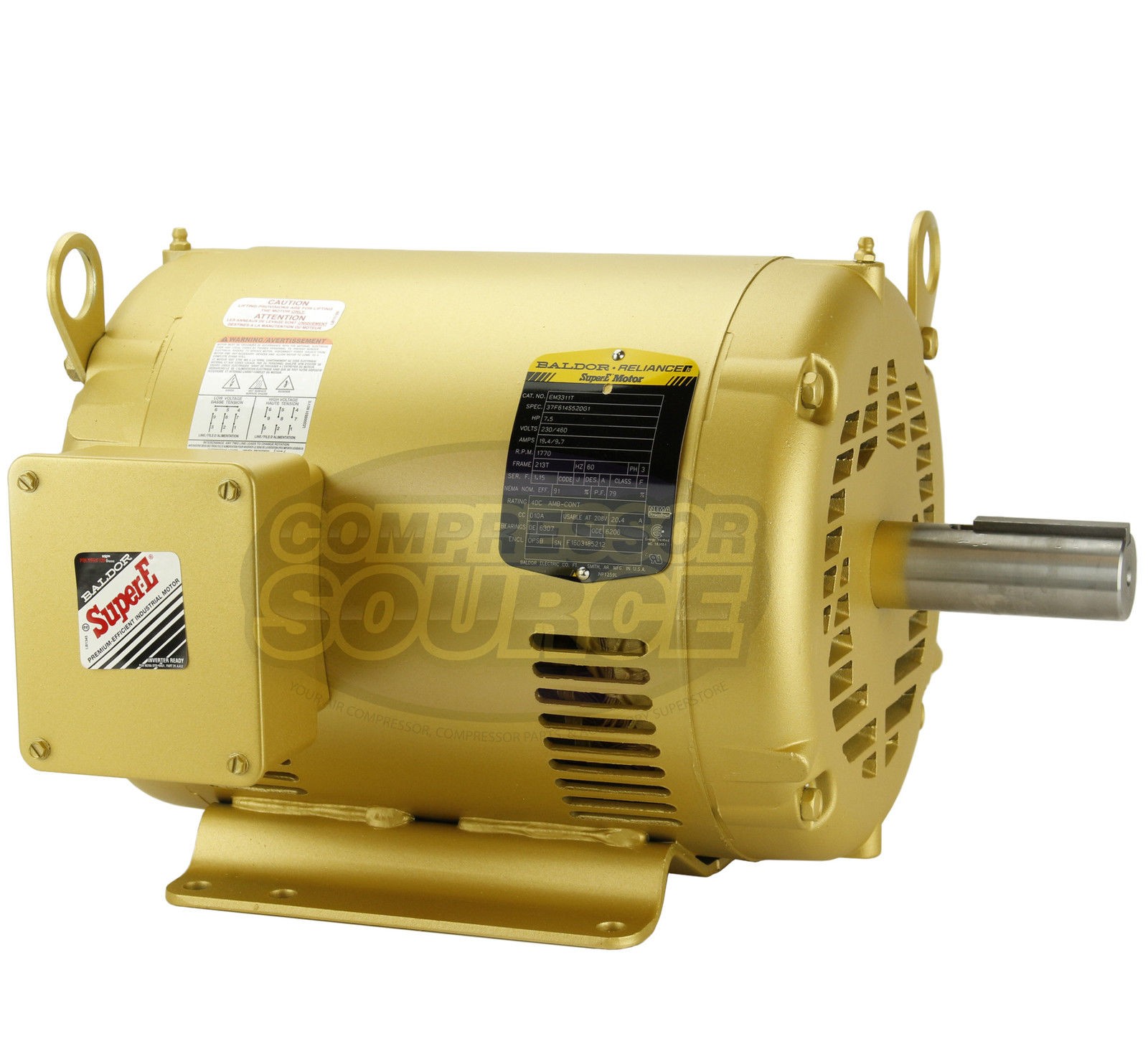 Motor 213t Frame 1770 Rpm 230 Volt