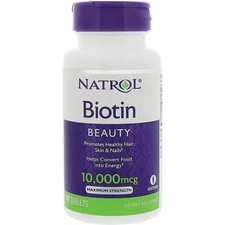 Natrol Biotin Maximum Strength 10,000 mcg 100 Tabs