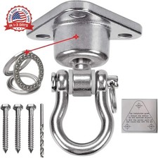 Stainless Steel Hanger with Smooth Swing Bearings, Heavy Duty 180 360 Swivel S