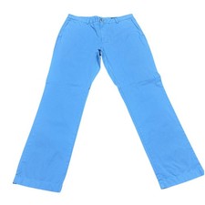 Vineyard Vines Breaker Pants Mens 35x32 Blue Cotton Twill Chinos Straight Leg