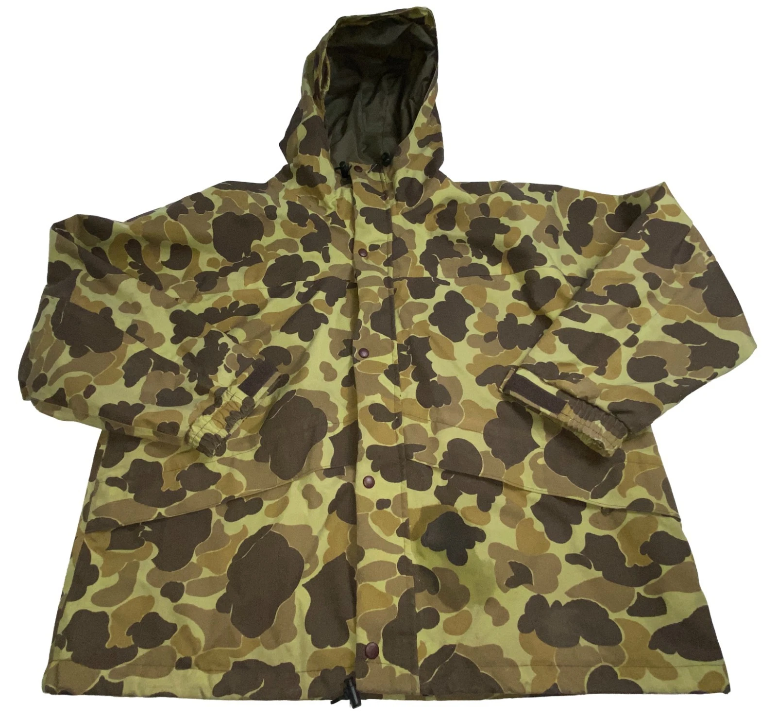 Vintage Cabela’s Jacket Men’s XL Gore Tex/Nylon Camo Hooded Waterproof USA Made