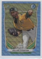 2014 Bowman Prospects Chrome Blue Wave Refractor Dillon Overton #BCP60 3i9