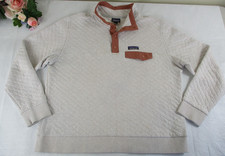 Patagonia Snap-T Men's XL Quilted Organic Cotton Pullover Sweatshirt Oatmeal