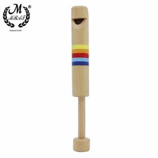 M MBAT Wooden Whistles Diacritical Sliding Piccolo Baby Musical Instrument Toy W