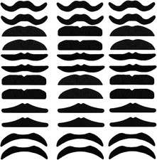 48 Pack Fake Mustache,Self Adhesive Mustaches,Novelty Fake Mustaches Facial H...
