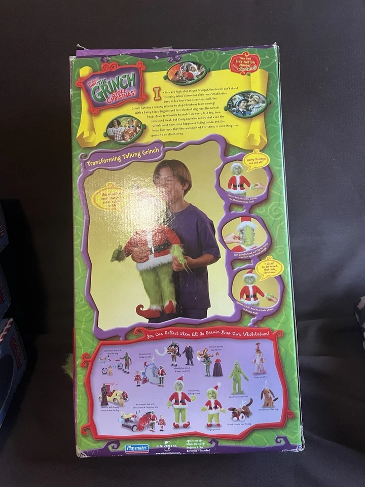 Dr Suess How The Grinch Stole Christmas Transforming Talking Plush Doll 2000 - Image 3 of 4