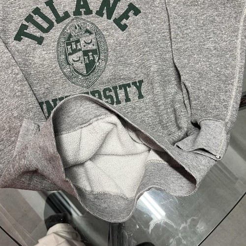 Vintage 1960s Tulane University Sweatshirt Gussets - Picture 4 of 6