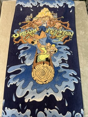 Vintage Walt Disney World Splash Mountain Beach Towel Brer Rabbit Retired 31 X 5