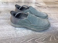 Skechers Men's Size 10 Extra- Wide Khaki Slip-Ins Fit Casual Shoes 205167WW