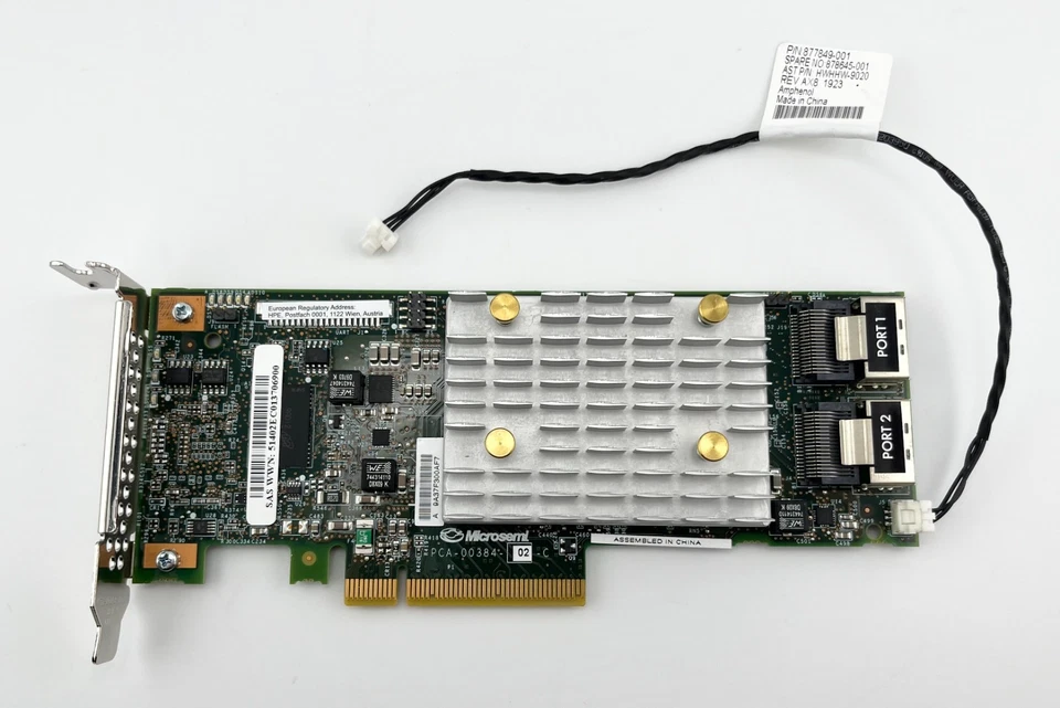 HPE 830824-B21 Smart Array P408I-P SR G10 2GB Cache Raid Controller Low Profile - Image 3 of 4
