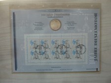 -Numisblatt 2/97-100 Jahre Dieselmotor-10 Mark Münze F-10er Bogen Briefmarke