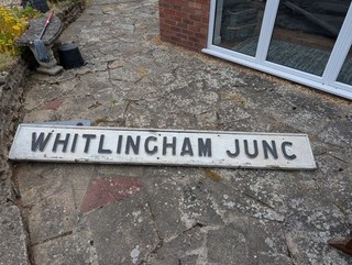 Whitlingham Junction railway signal Box Name Plate Sign