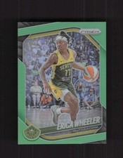 2025 Panini Prizm WNBA #125 Erica Wheeler Lime Green Prizms #/225