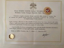 Reliquary Relic of Mother teresa with Certificate 1st class 