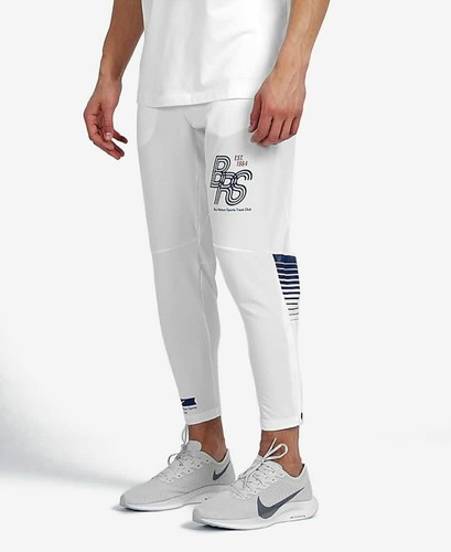 Nike Blue Ribbon Sports BRS Mens Running Track Pants Sz M White nEW - Picture 2 of 3